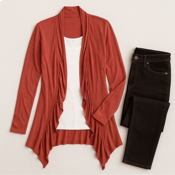 Anthropologie Tiny Floral Embroidered Jersey Cardigan Size S Lightweight - Picture 2 of 8